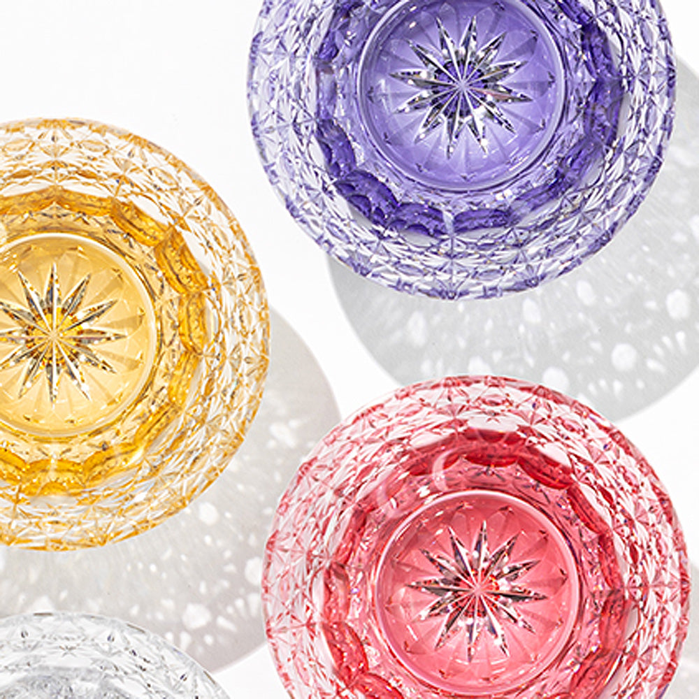 カガミクリスタル KAGAMI | 江戸切子 ロックグラス 夢色 紫 TU782-3020-CMP