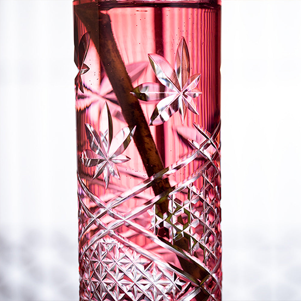 カガミクリスタル KAGAMI | 江戸切子 花瓶 紅葉 F716-3026-CAU