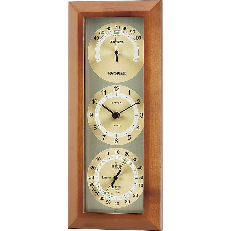 ( エンペックス ) 快適モニタ1台4役不快指数計・時計・温度・湿度計