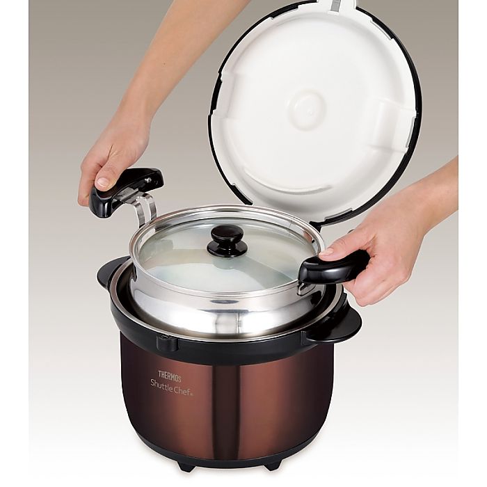 ( サーモス ) 真空保温調理器シャトルシェフ(3L) ( クリアブラウン )