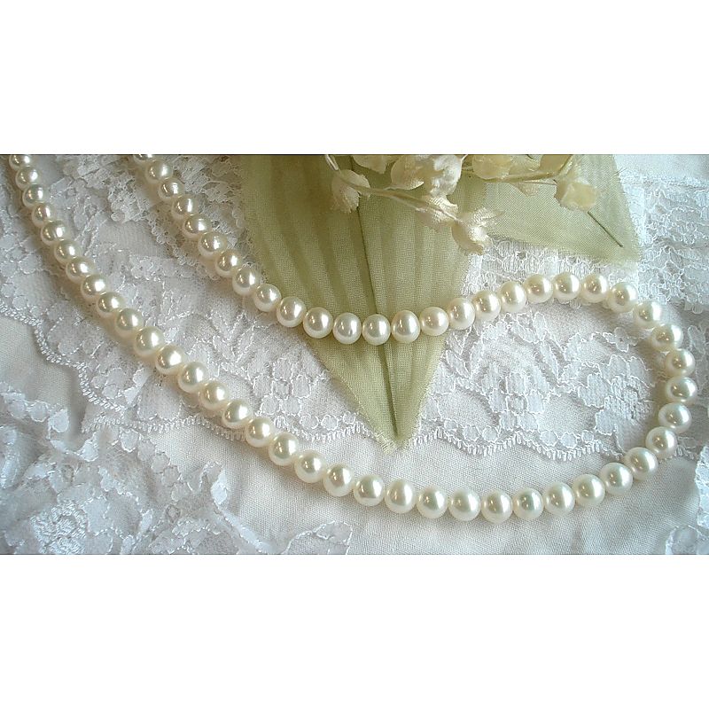 ( パール・パール・コウベ ) 淡水真珠スタンダードネックレス ( 662-3744p )