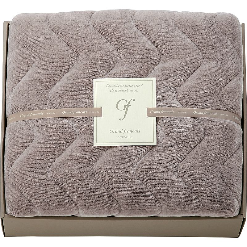 ( グランフランセヌーベル ) 吸湿発熱綿入りハイソフトタッチ敷きパット ( バイオレットグレー ) ( 662-4765p )