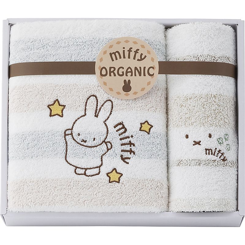 ( ミッフィー / オーガニック ) バスタオル&ウォッシュタオル ( 662-5211p )