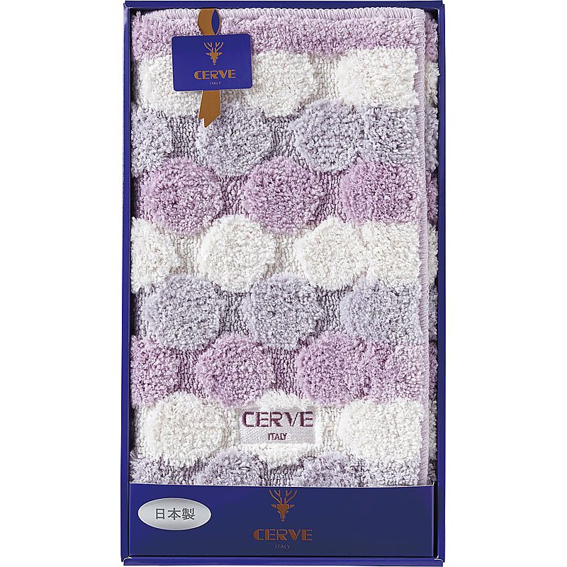 ( チェルベ / ドット ) バスマット ( パープル ) ( 662-5515p )