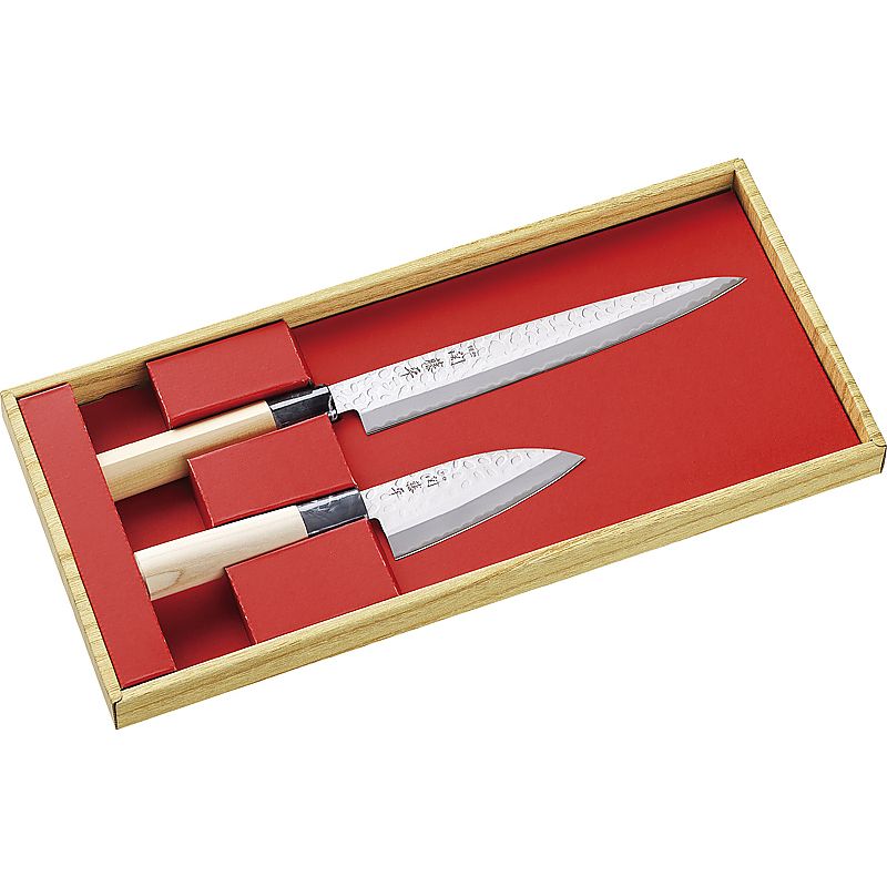 ( 関藤平 ) 鎚起包丁2本組セット(刺身包丁・小出刃包丁) ( 662-6172p )