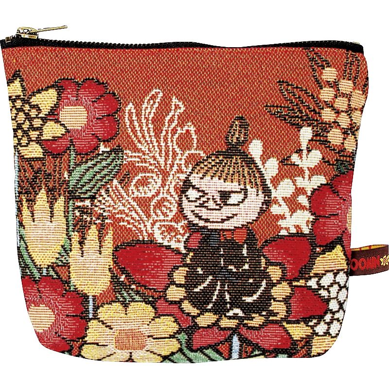 ( ムーミン ) 花と一緒に ゴブラン織りポーチ ( 662-6384p )