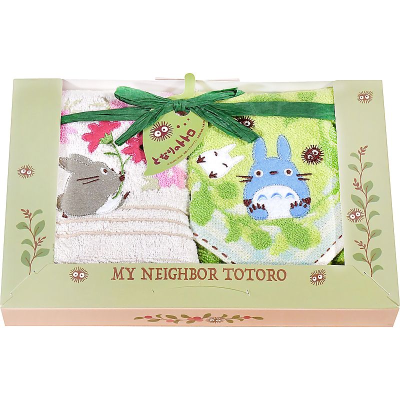 ( となりのトトロ / 森のひなたぼっこ ) ウォッシュタオル2P ( 662-6458p )