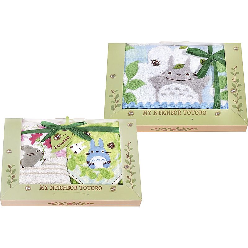 ( となりのトトロ / 森のひなたぼっこ ) フェイスタオル&ウォッシュタオル2P ( 662-6460p )