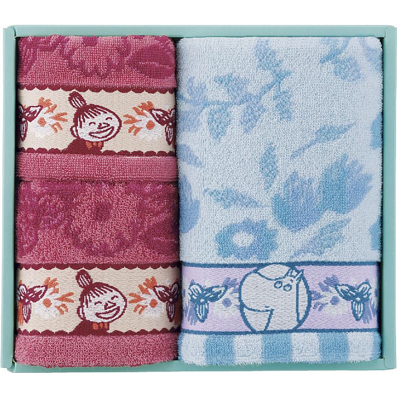 ( ムーミン ) フェイスタオル2P&タオルハンカチ ( 662-6464p )