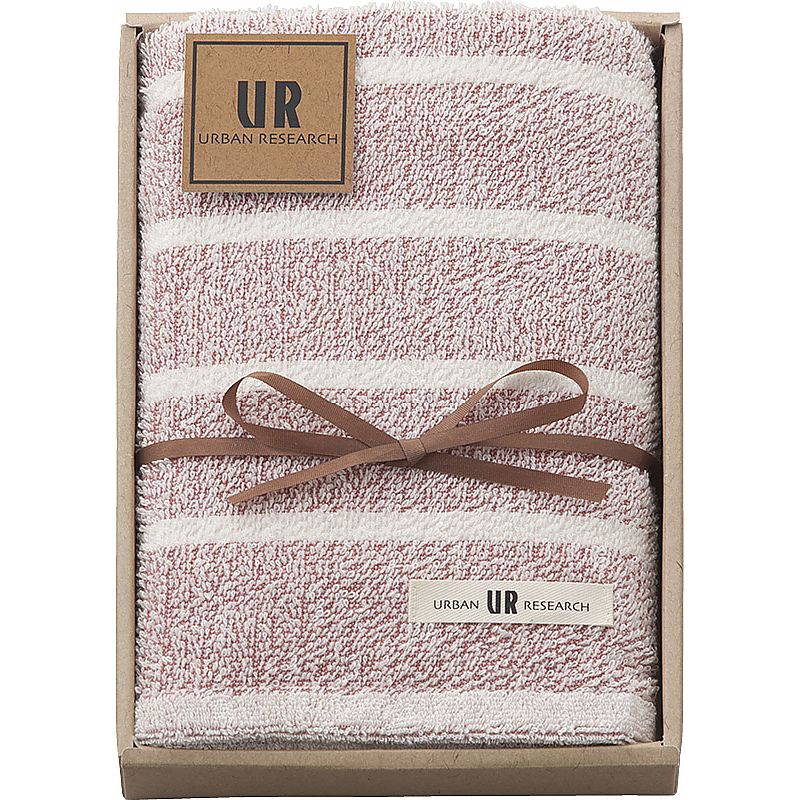 アーバンリサーチ フェイスタオル レッド 662-6742p