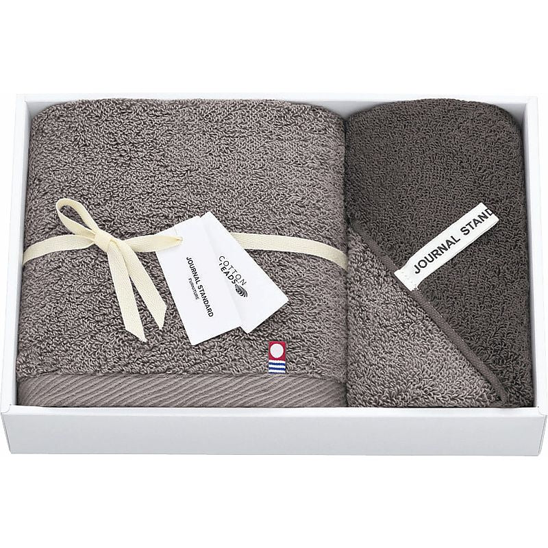ジャーナルスタンダードファニチャー ツートーン フェイスタオル&ウォッシュタオル 662-6749p