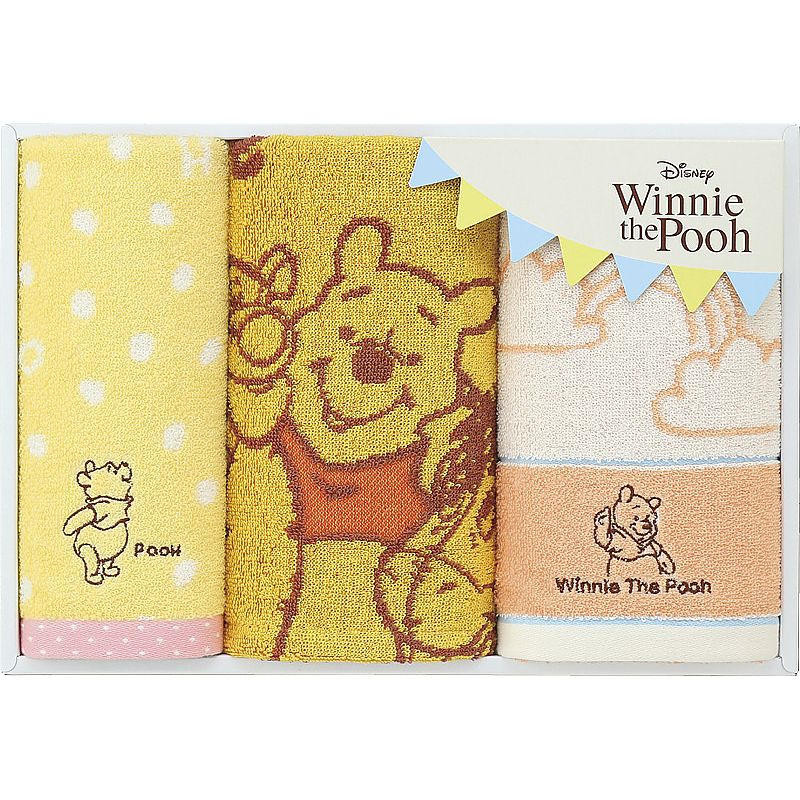 ディズニー ハロー!プー&フレンズ フェイスタオル2P&ゲストタオル 662-6764p