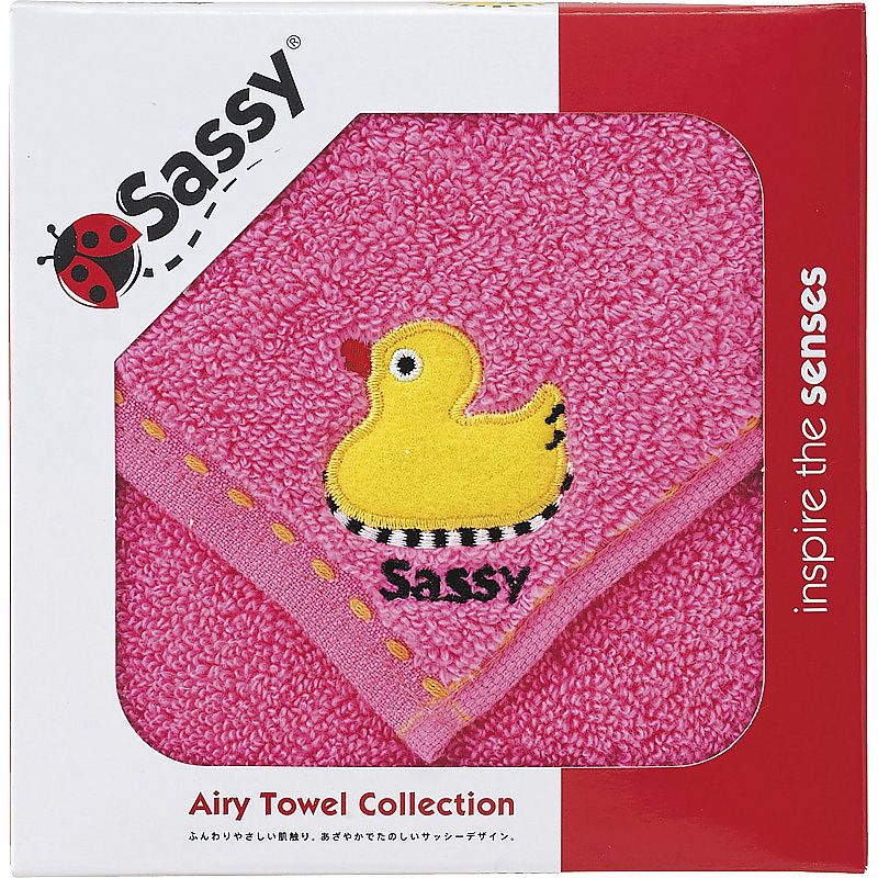 ※ご注文は2個以上~ サッシー ミニタオル ピンク 662-6806p