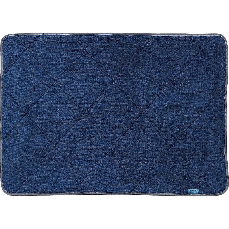 乾度良好 カララカ タオルバスマット ネイビー 662-6888p
