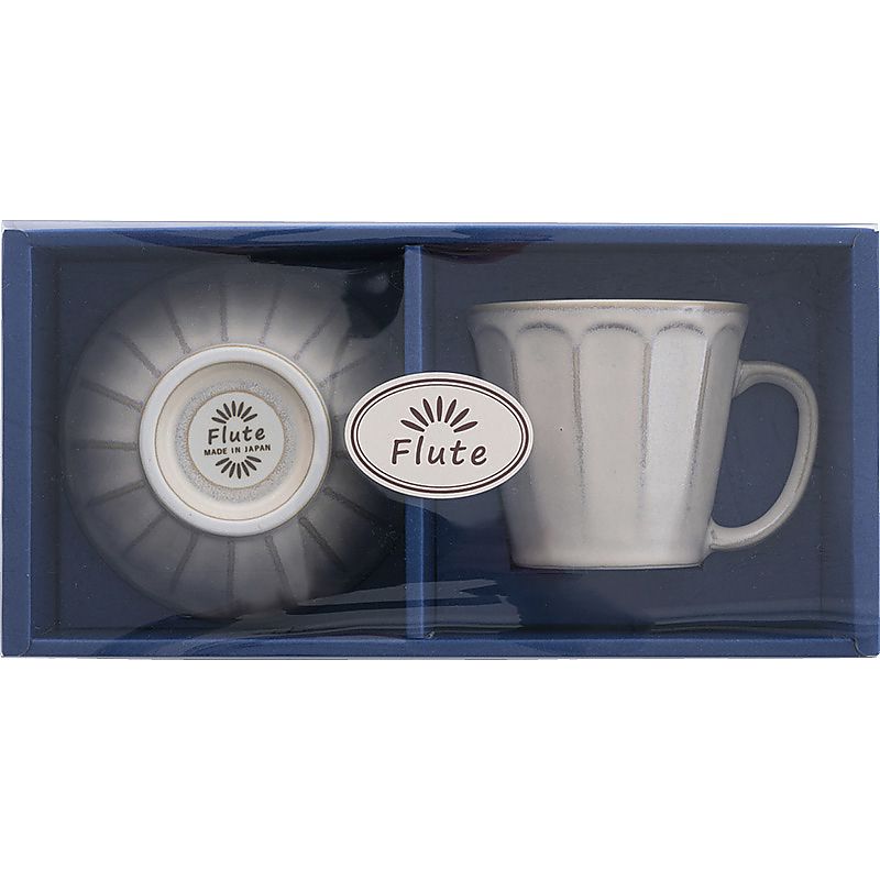 フルート マグ&ライスボウル チタンマット 662-6912p
