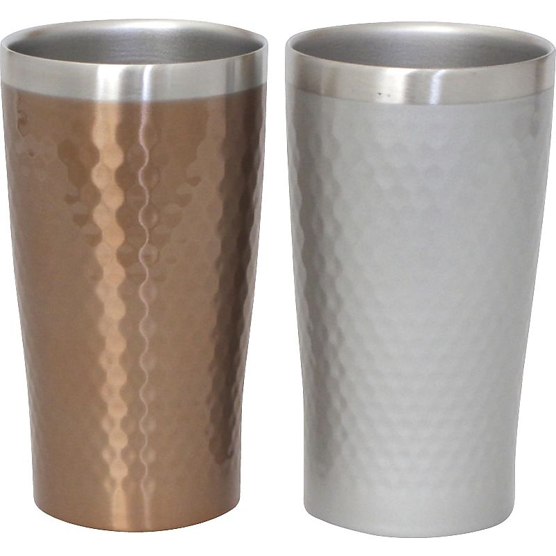 リュクス ペアメタルサーモタンブラー340ml ブロンズ&シルバー 662-6954p