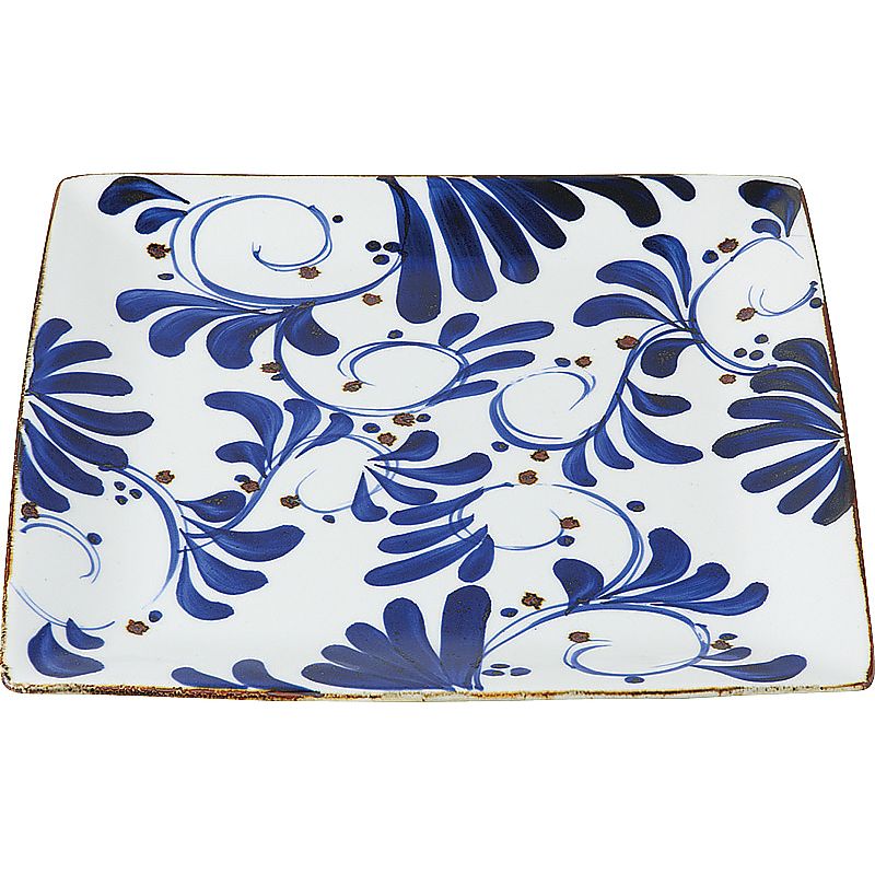 波佐見焼 karakusa 角プレート 大 662-6993p