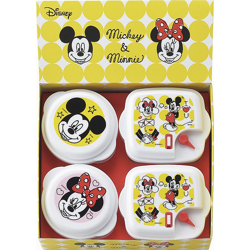 ミッキー&ミニー ポップトーン 電子レンジ容器4pc 662-7069p