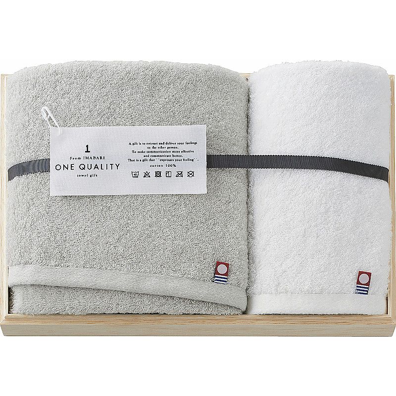 今治 ONE QUALITY フェイスタオル&ウォッシュタオル 662-7136p