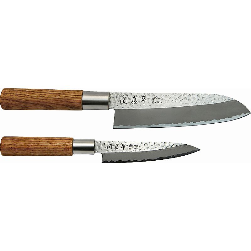 関藤平 classic 鎚起包丁2本組みセット(三徳・ペティ) 662-7528p