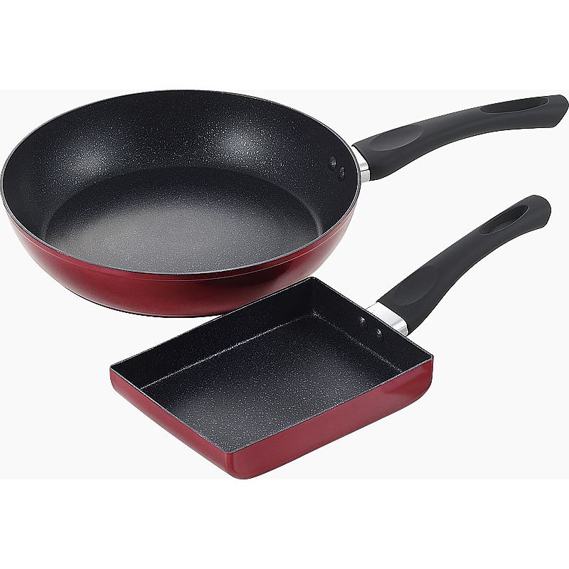 落合務 IH対応マーブルフライパン26cm&玉子焼 662-7529p