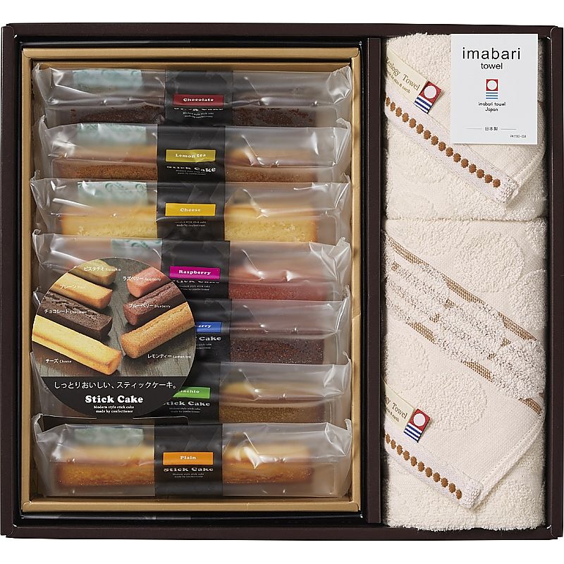 ( 今治タオル&スイーツ ) グリーンモードエコドットタオル&スティックケーキギフト