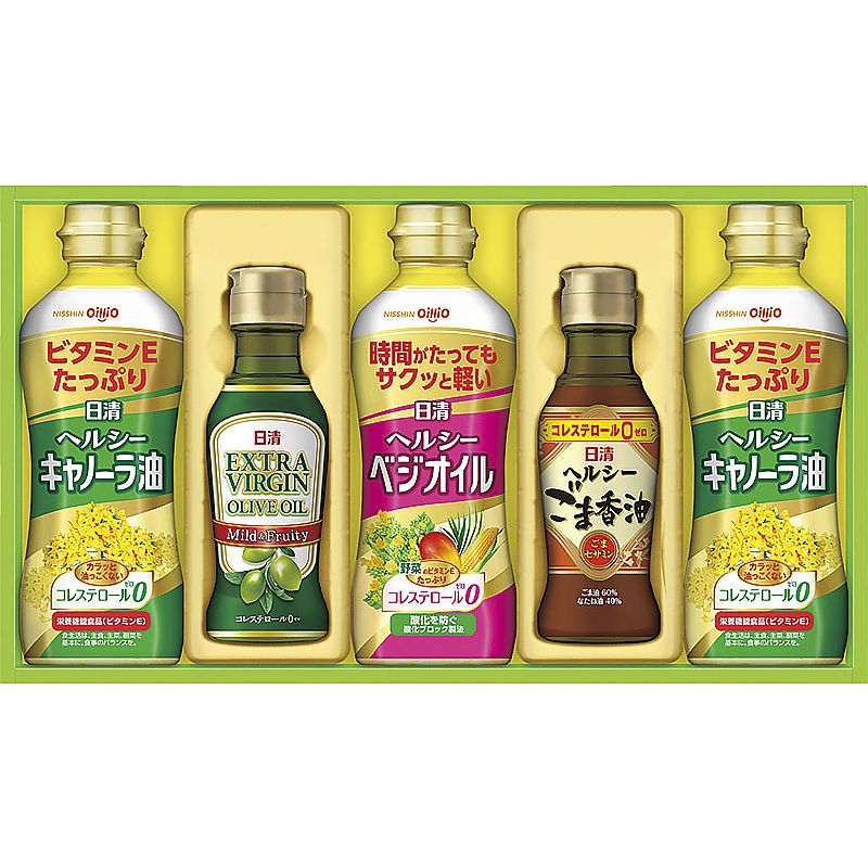 ( 日清 ) オリーブオイル&バラエティオイルギフトセット ( 700-5914p )
