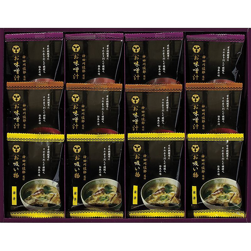 ( 神田川俊郎監修 / 味和心 ) お味噌汁ギフト【雅】 ( 702-0664p )