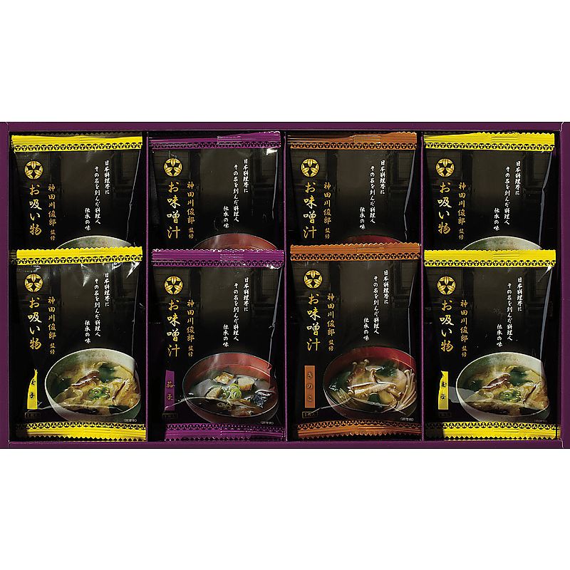 ( 神田川俊郎監修 / 味和心 ) お味噌汁ギフト【雅】 ( 702-0954p )