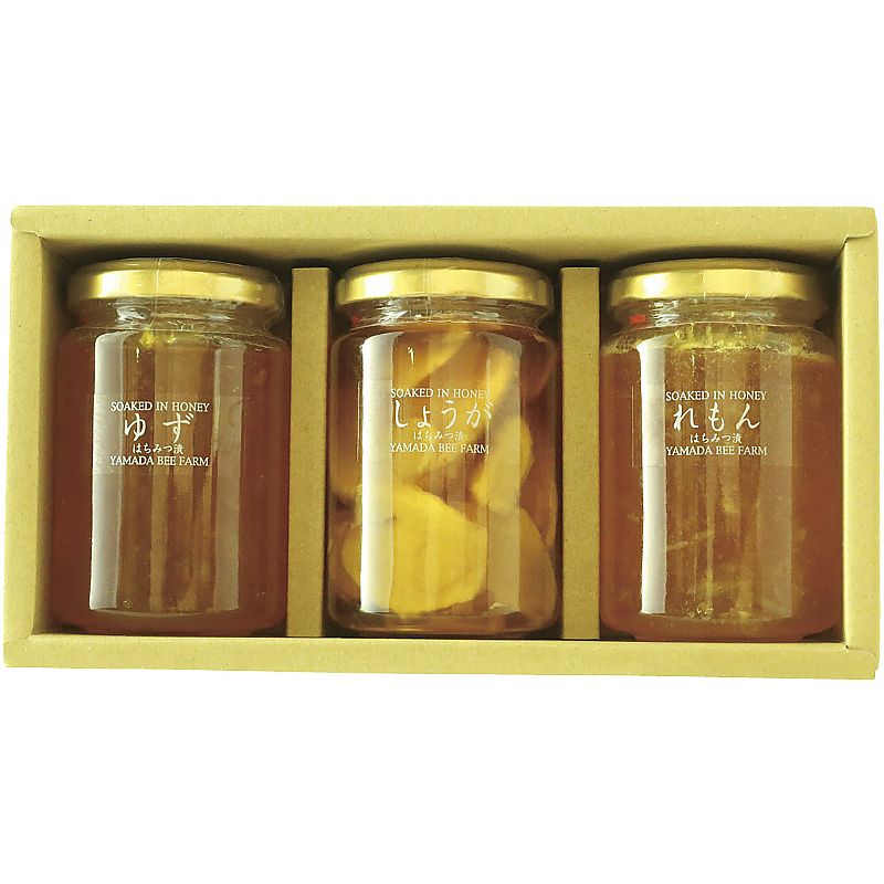山田養蜂場 はちみつ漬3本セット 702-1168p