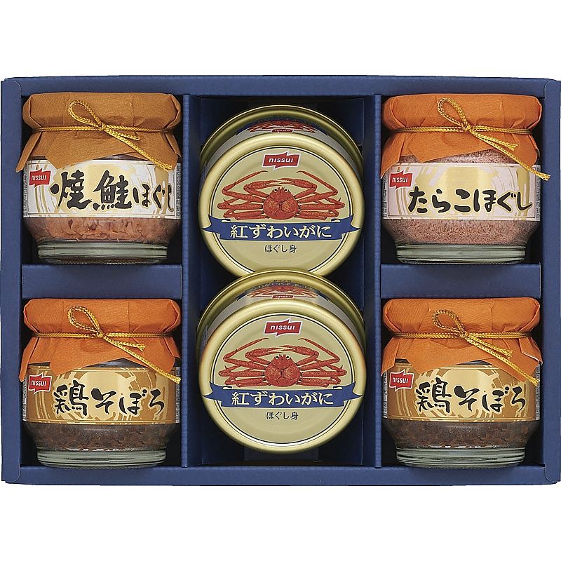 ニッスイ 紅ずわいがに缶詰・瓶詰ギフトセット 702-1239p