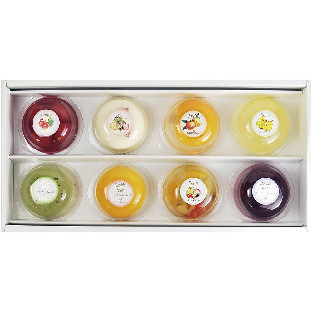 たかはたファーム フルーツゼリー・ダブルテイスト8個詰合せ 702-2050p