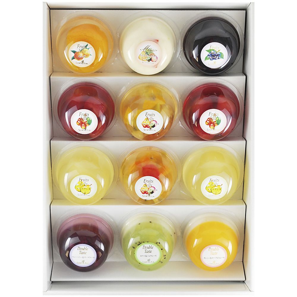 たかはたファーム フルーツゼリー・ダブルテイスト12個詰合せ 702-2051p