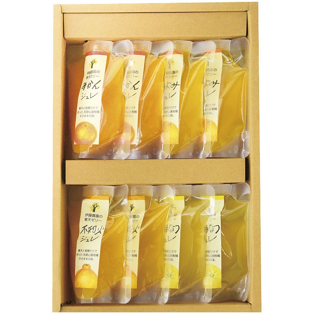 伊藤農園 ピュアフルーツ寒天ジュレドリンクタイプ8個セット 702-2154p