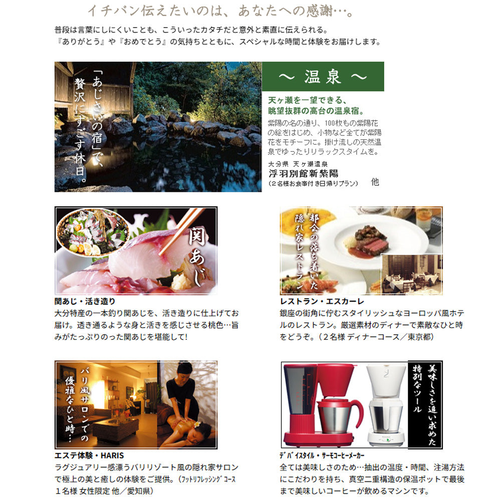 体験を送るカタログギフト エグゼタイム | Part2