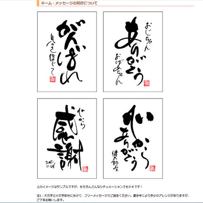 書き文字３Ｄダブル記念額 ( ブラウン )