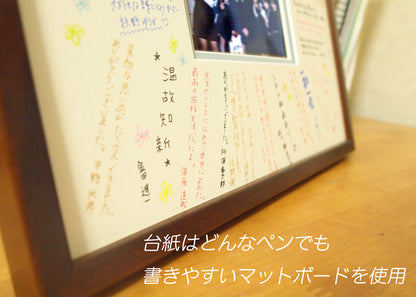 寄せ書きフレーム | スクエア ブルー