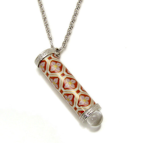 有田焼 / 万華鏡ペンダント ( 亀甲地紋 / 香蘭社 )