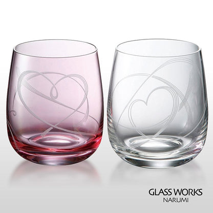 グラスワークス ナルミ | ハート結び ペアフリーグラス