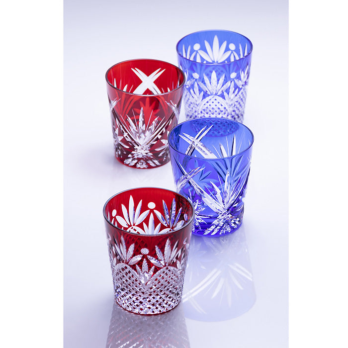 グラスワークス ナルミ | 色着せオールドグラス ワルツ 赤