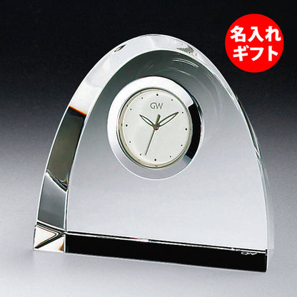 グラスワークス ナルミ | アーチクロック M | 名入れ メッセージ 名前入り