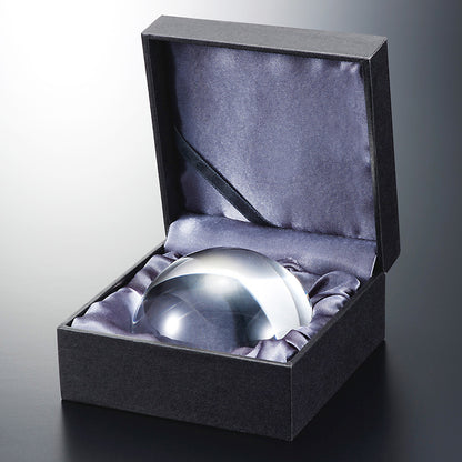 グラスワークス ナルミ | ルーペペーパーウエイト | 名入れ メッセージ 名前入り