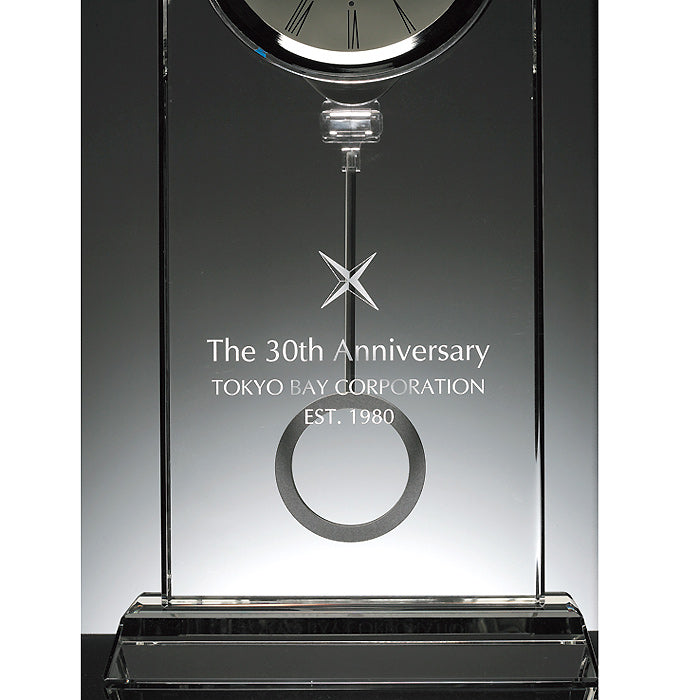 グラスワークス ナルミ | セレナ ペンドラムクロック | 名入れ メッセージ 名前入り