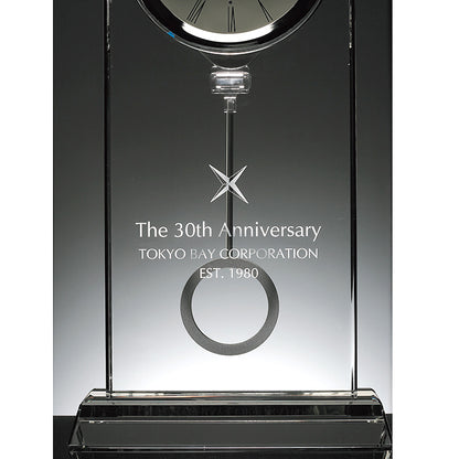 グラスワークス ナルミ | セレナ ペンドラムクロック | 名入れ メッセージ 名前入り