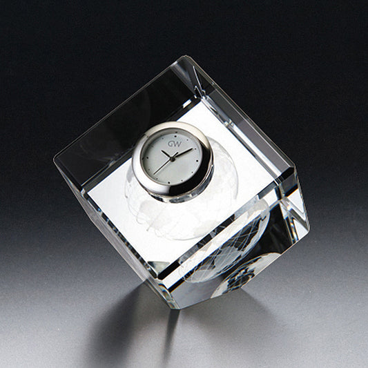 グラスワークス ナルミ | 3Dアース キューブクロック