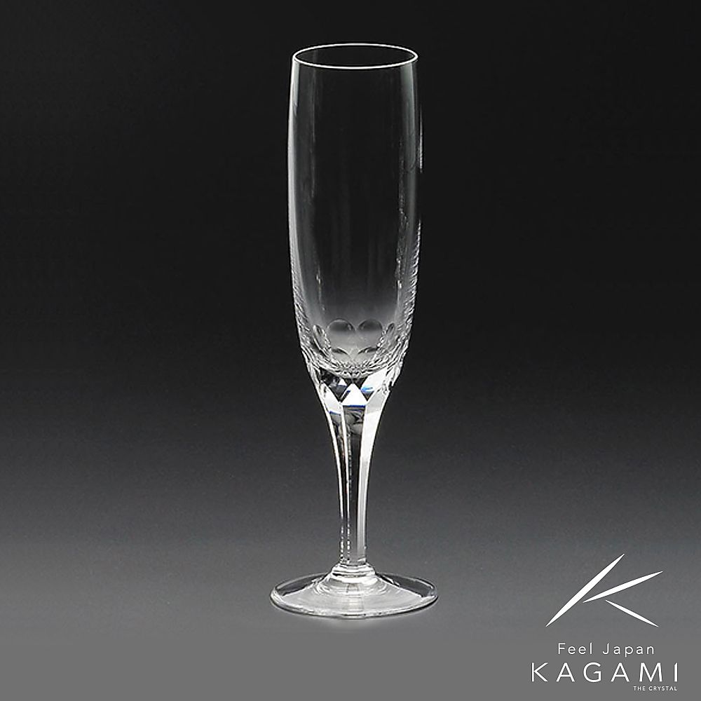 カガミクリスタル KAGAMI | フルートシャンパングラス プレステージライン K9801-F8