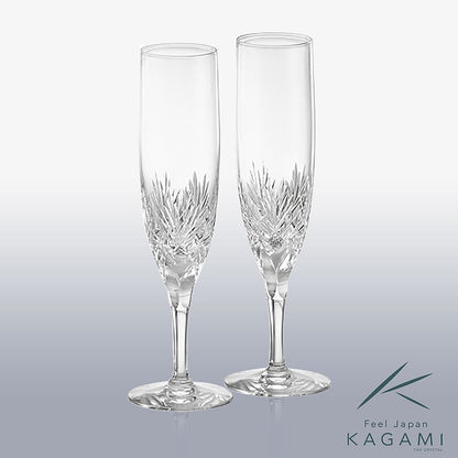 カガミクリスタル KAGAMI | ペアシャンパングラス ボナール KWP250-2532