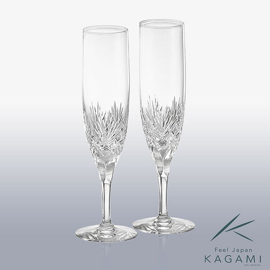 カガミクリスタル KAGAMI | ペアシャンパングラス ボナール KWP250-2532