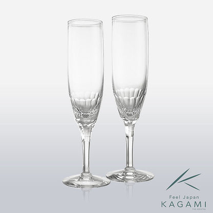 カガミクリスタル KAGAMI | ペアシャンパングラス エクラン KWP250-2533