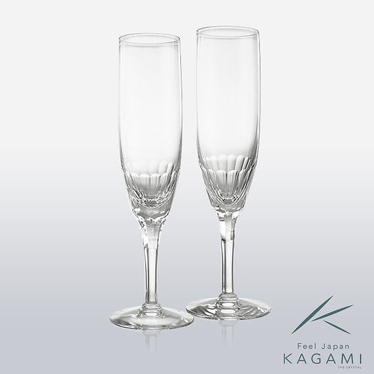 カガミクリスタル KAGAMI | ペアシャンパングラス エクラン KWP250-2533